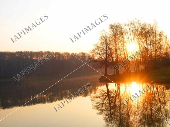 dawn on the lake