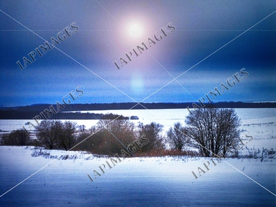 winter sunset